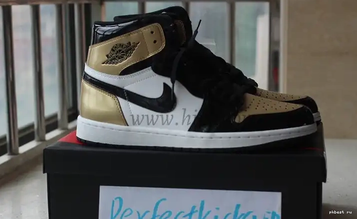 toe PK best Air God version 1 Gold Jordan 0503